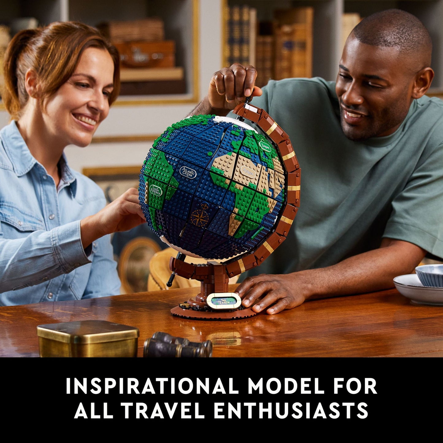 LEGO Ideas The Globe Building Set, Build and Display Model for Adults (2,585 Pieces), High School Graduation Gift Idea, 21332
