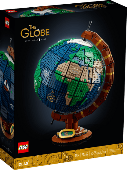 LEGO Ideas The Globe Building Set, Build and Display Model for Adults (2,585 Pieces), High School Graduation Gift Idea, 21332