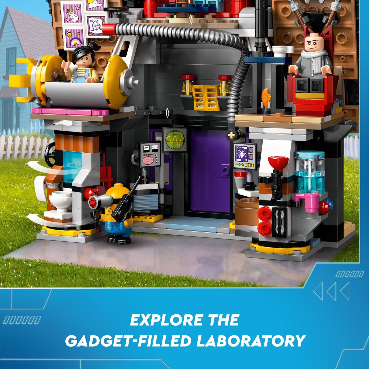 LEGO Despicable Me 4 Minions and Gru's Family Mansion - Minions Toy House and Treehouse from Movie - Creative Gift for Boys and Girls Aged 8+, 75583