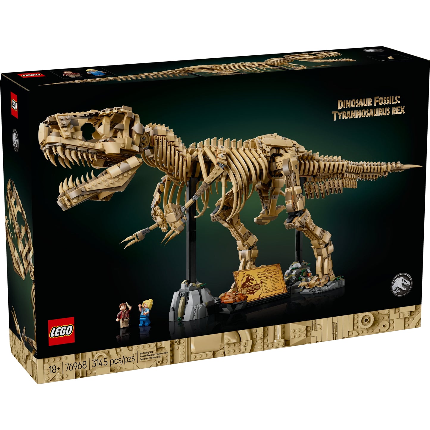 LEGO Jurassic World Dinosaur Fossils: Tyrannosaurus Rex - Building Set for Adults, Ages 18+ - Dinosaur Gift for Movie Lovers - Collectible Home Decor for Bedroom, Office, or Any Room - 76968