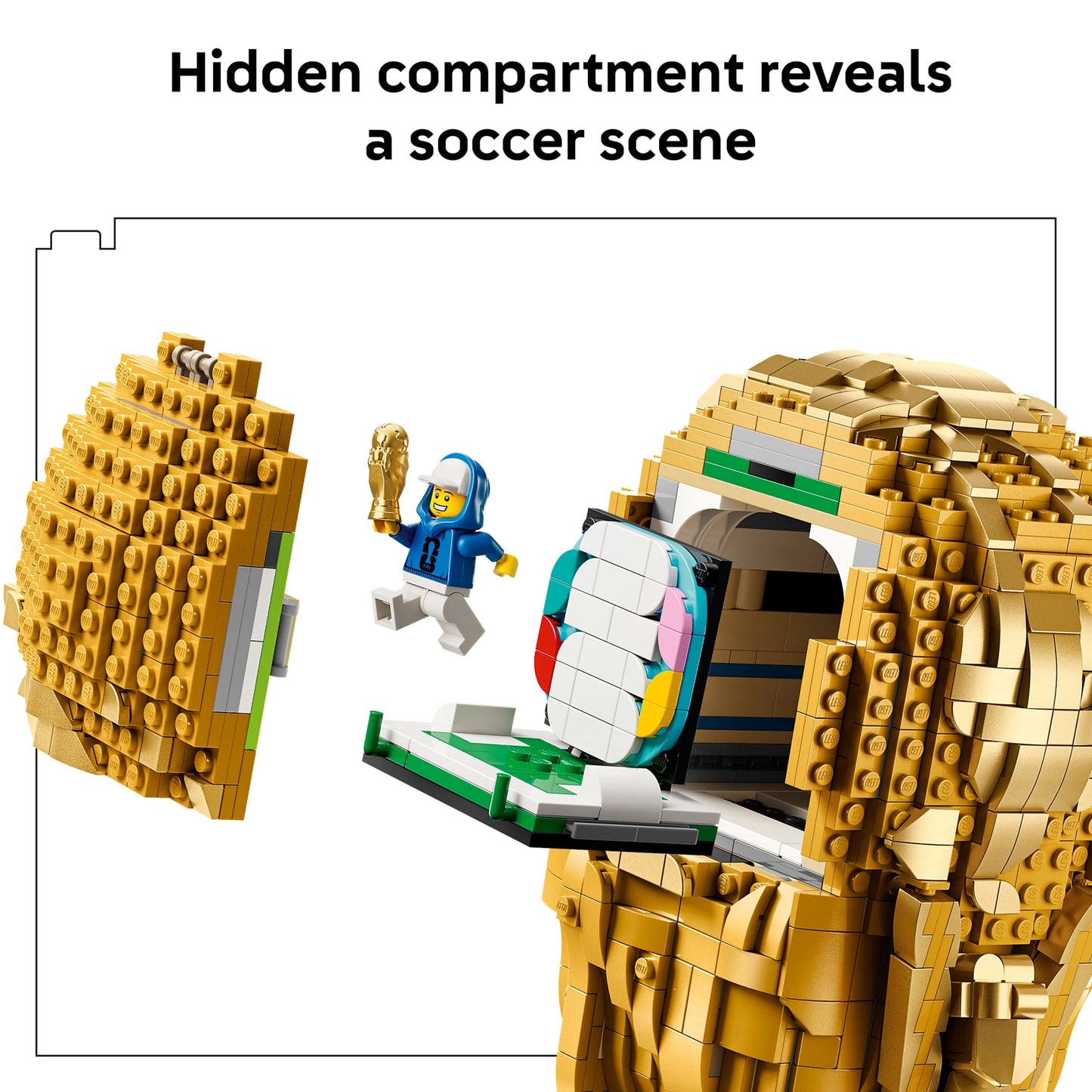 LEGO Editions FIFA World Cup Official Trophy Building Set - Kit for Display in Bedroom, Home Office, Book Shelf - Soccer Fans Collectible - W/ World Cup 2026 Minifigure - Gift for Fans - 43020