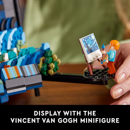 LEGO Ideas Vincent Van Gogh The Starry Night - 3D Puzzle Building Set for Adults, Ages 18+ - Beautifully Detailed Home Wall Art Decor - Unique Gift Idea for Art Fans - 21333