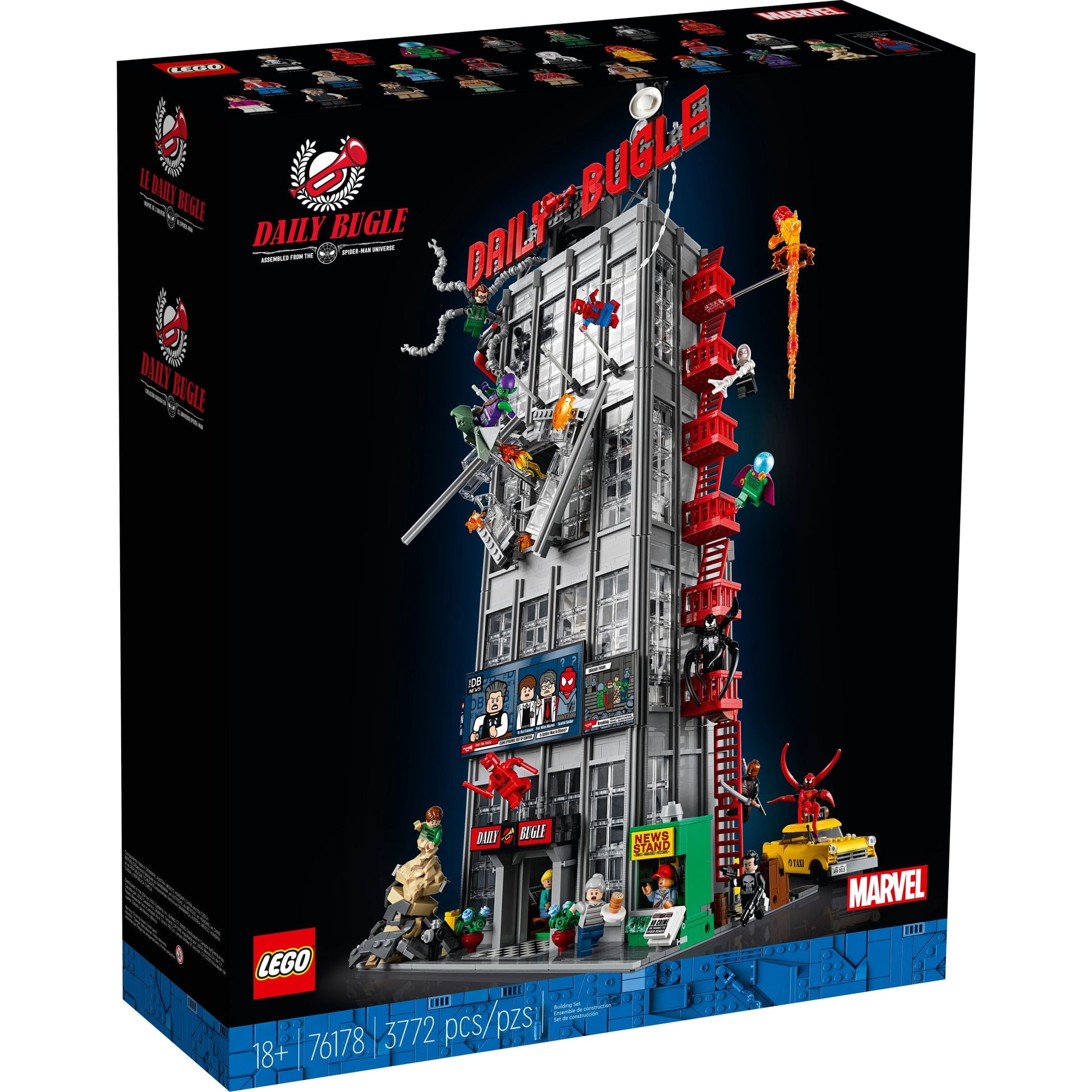 LEGO Marvel Spider-Man Daily Bugle Building Sets for Adults - Display as Office or Bookshelf Decor - Gifts for Men & Women Fans - 25 Minifigures - 76178