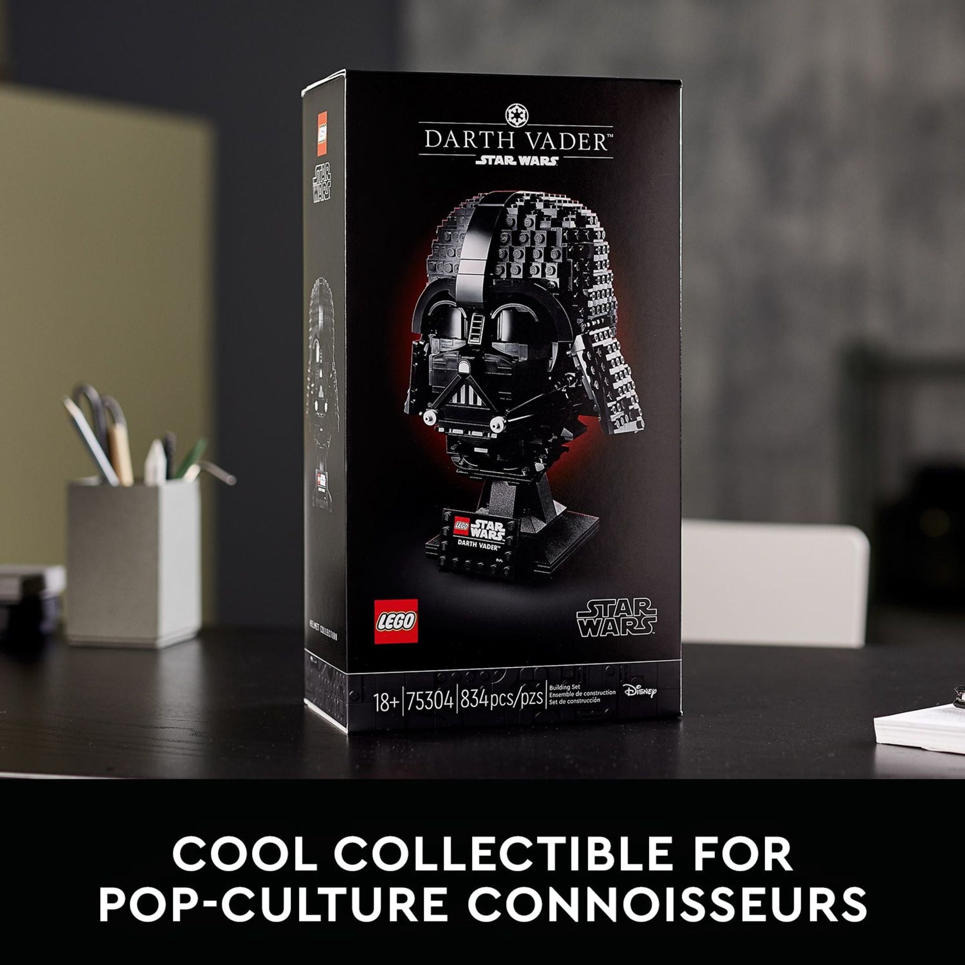LEGO Star Wars Darth Vader Helmet Building Set, Display Model Kit for Adults, Gift for Fans, 75304
