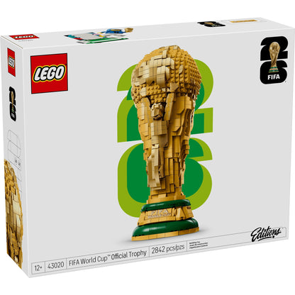 LEGO Editions FIFA World Cup Official Trophy Building Set - Kit for Display in Bedroom, Home Office, Book Shelf - Soccer Fans Collectible - W/ World Cup 2026 Minifigure - Gift for Fans - 43020