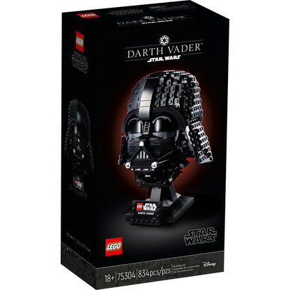 LEGO Star Wars Darth Vader Helmet Building Set, Display Model Kit for Adults, Gift for Fans, 75304