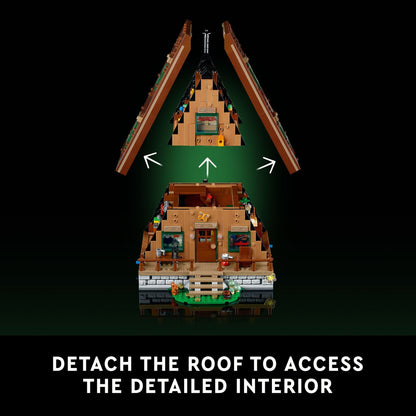 LEGO Ideas A-Frame Cabin Building Set for Adults - Detailed DIY Miniature House Model Kit, Ages 18+ Years - Gifts for Men & Women - 21338