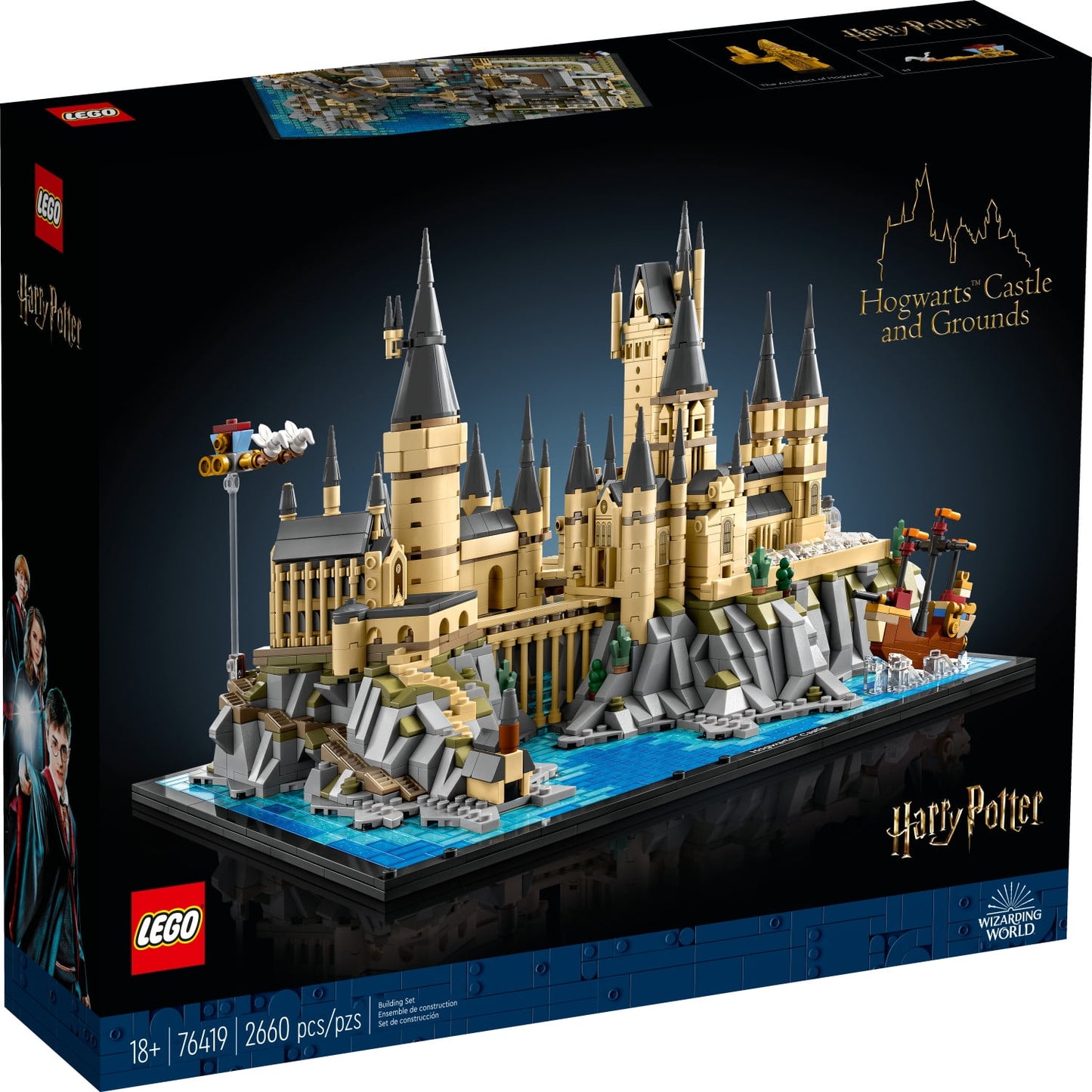 LEGO Harry Potter Hogwarts Castle and Grounds 76419 Building Set, Gift Idea for Adults, Collectible Harry Potter Playset, Recreate Iconic Scenes from the Wizarding World