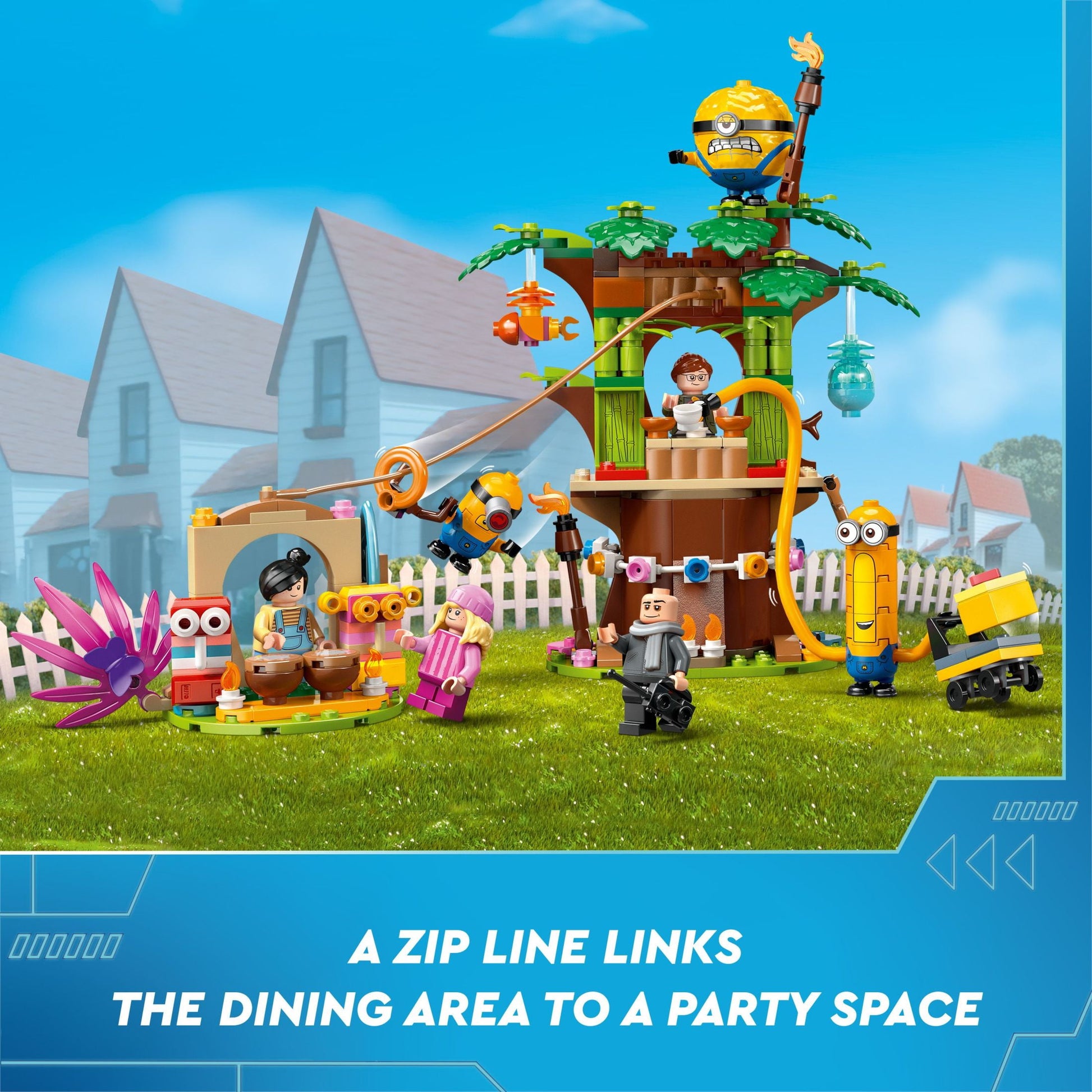LEGO Despicable Me 4 Minions and Gru's Family Mansion - Minions Toy House and Treehouse from Movie - Creative Gift for Boys and Girls Aged 8+, 75583