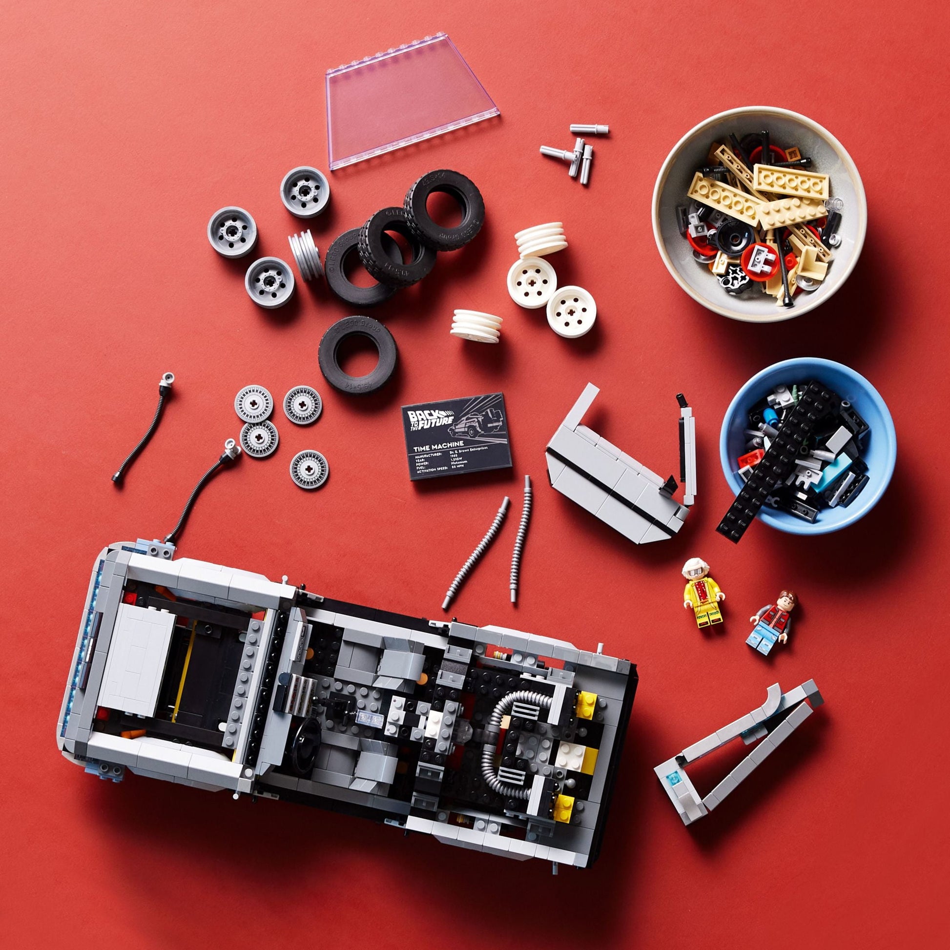LEGO Icons Back to the Future Time Machine 10300, Model Car Building Kit, Based on the DeLorean from the Classic Movie
