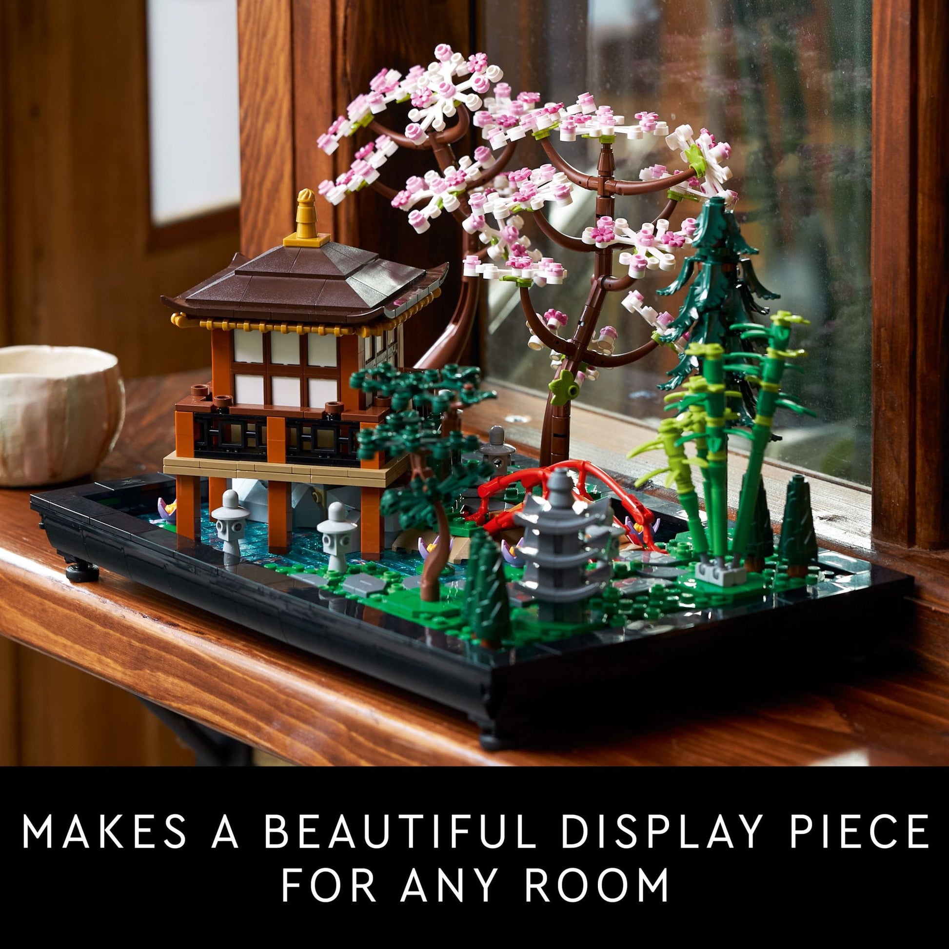 LEGO Icons Tranquil Garden Building Set - Detailed Japanese Zen Garden DIY Kit for Adults, Ages 18+ - Gift for Wedding - Building Block Set for Home Decor - 10315