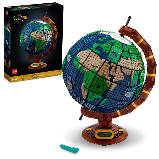 LEGO Ideas The Globe Building Set, Build and Display Model for Adults (2,585 Pieces), High School Graduation Gift Idea, 21332
