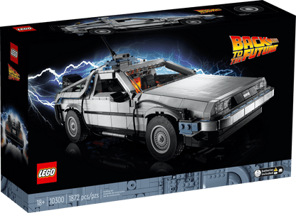 LEGO Icons Back to the Future Time Machine 10300, Model Car Building Kit, Based on the DeLorean from the Classic Movie