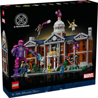 LEGO Marvel X-Men The X-Mansion Building Set - Marvel Collectibles DIY Craft Kit for Adults, Ages 18+ - Buildable Xavier Institute with 10 Minifigures - Gift Idea for Superhero Fans - 76294