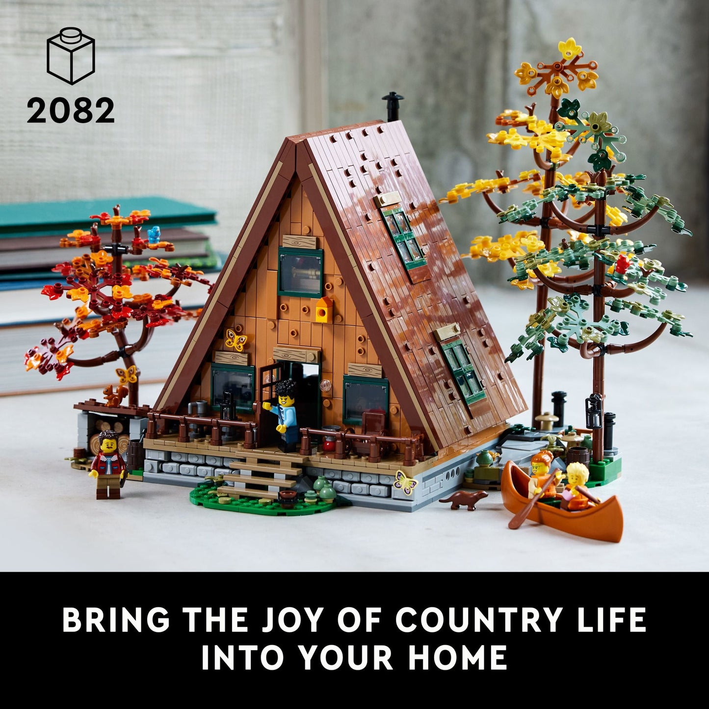 LEGO Ideas A-Frame Cabin Building Set for Adults - Detailed DIY Miniature House Model Kit, Ages 18+ Years - Gifts for Men & Women - 21338