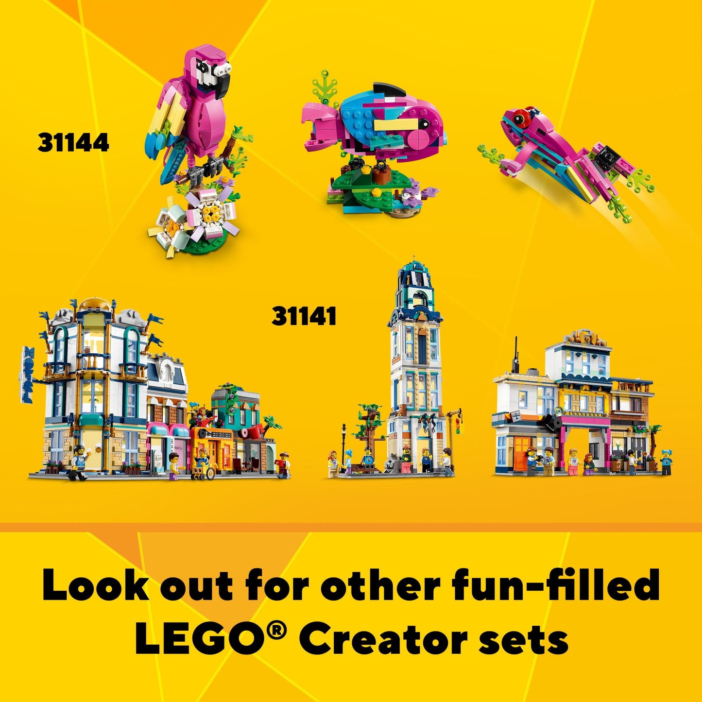 LEGO Creator 3 in 1 Space Roller Coaster, Rebuildable Amusement Park, Build as a Winding Roller Coaster or Drop Tower or Spinning Carousel, with 5 Minifigures, Building Toy Set for Kids Ages 9+, 31142
