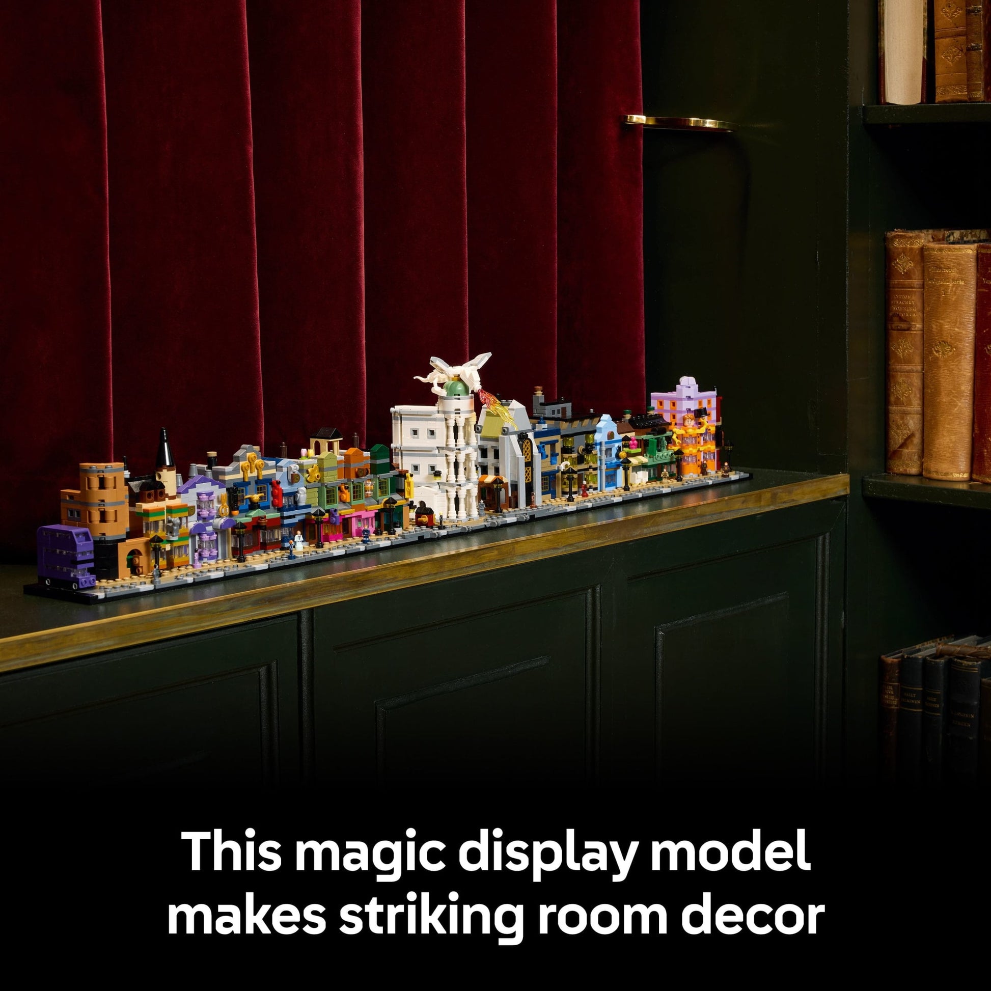 LEGO Harry Potter Diagon Alley Wizarding Shops Building Set for Adults - Collectible Kit for Harry Potter Fans With 12 Microfigures - Gift Idea for Men, Women, Fans - 76444