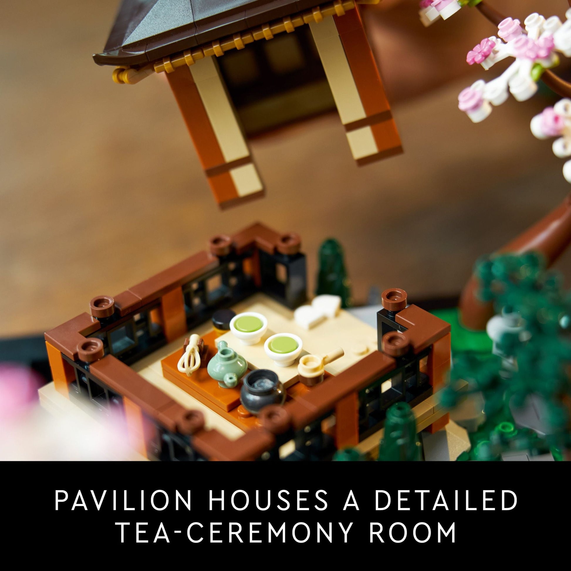 LEGO Icons Tranquil Garden Building Set - Detailed Japanese Zen Garden DIY Kit for Adults, Ages 18+ - Gift for Wedding - Building Block Set for Home Decor - 10315