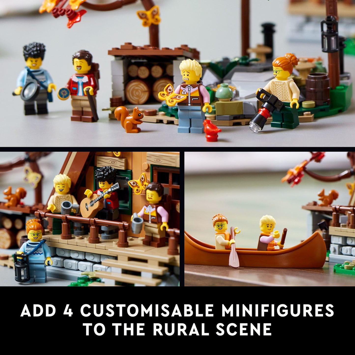 LEGO Ideas A-Frame Cabin Building Set for Adults - Detailed DIY Miniature House Model Kit, Ages 18+ Years - Gifts for Men & Women - 21338
