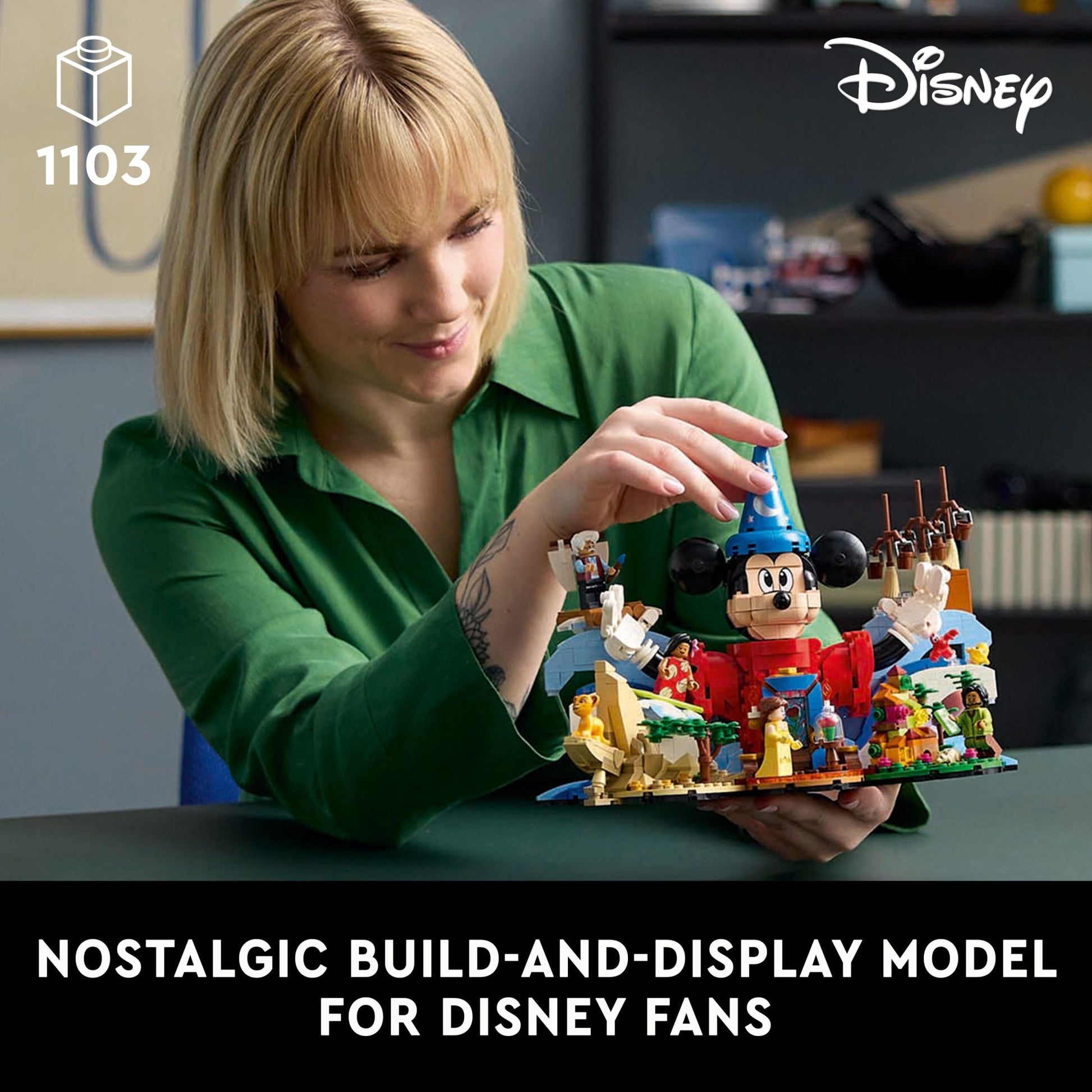 LEGO Ideas Magic of Disney Building Set, Collectible Display Model, Classic Disney Gift for Adults, 21352