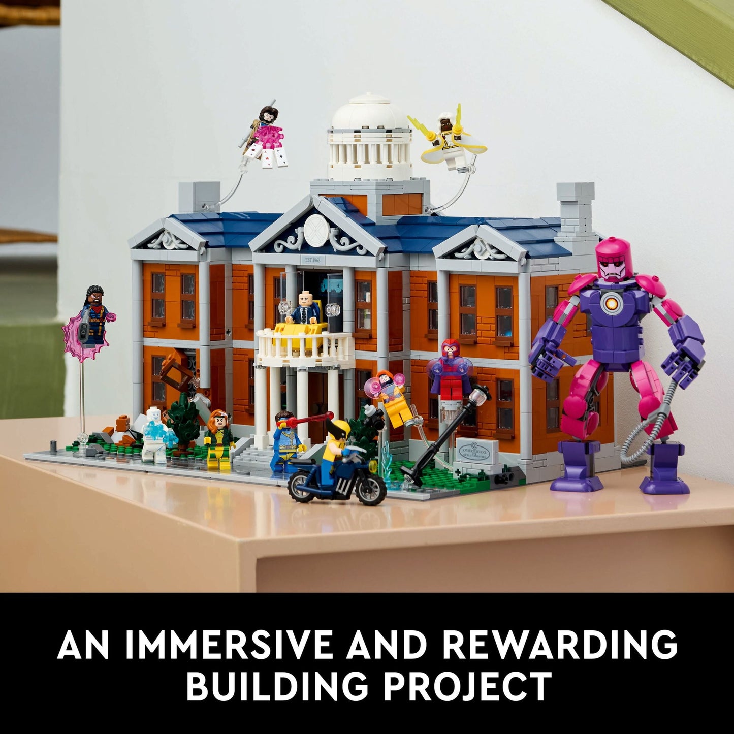 LEGO Marvel X-Men The X-Mansion Building Set - Marvel Collectibles DIY Craft Kit for Adults, Ages 18+ - Buildable Xavier Institute with 10 Minifigures - Gift Idea for Superhero Fans - 76294