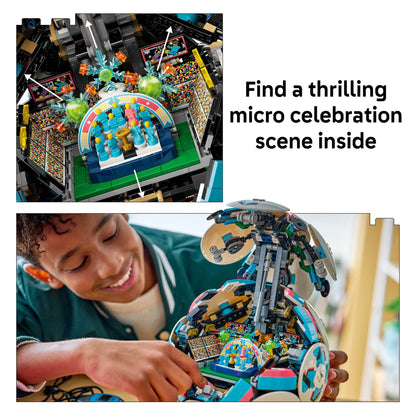 LEGO Editions Soccer Ball - Building Toy for Kids - Collectible Sports Decor for Boys & Girls, Ages 10+ - Includes Micro Stadium - Fathers Day Gift - 43019