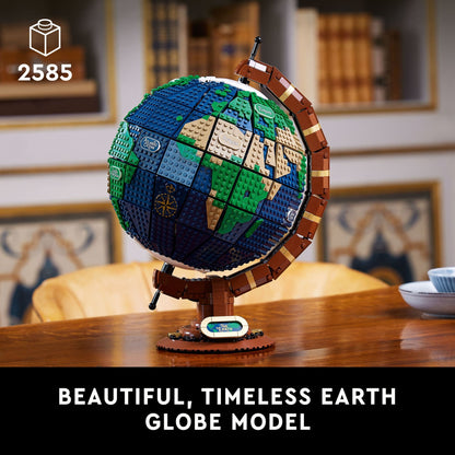 LEGO Ideas The Globe Building Set, Build and Display Model for Adults (2,585 Pieces), High School Graduation Gift Idea, 21332
